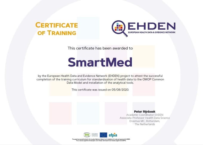 SmartMed ist dem SME-Netzwerk von EHDEN beigetreten